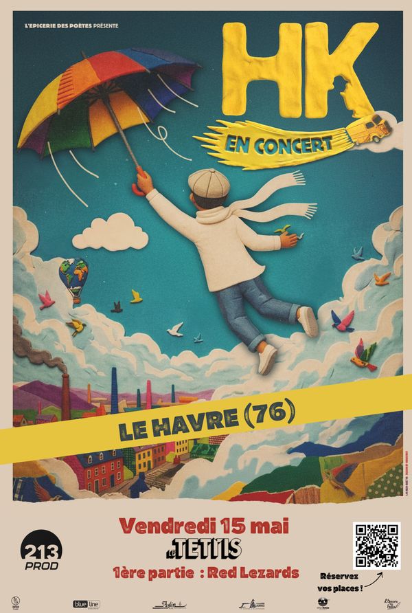 15 mai 2026 - HK en concert au Havre (76) - Concert à Le Havre au LE TETRIS le 15 mai 2026