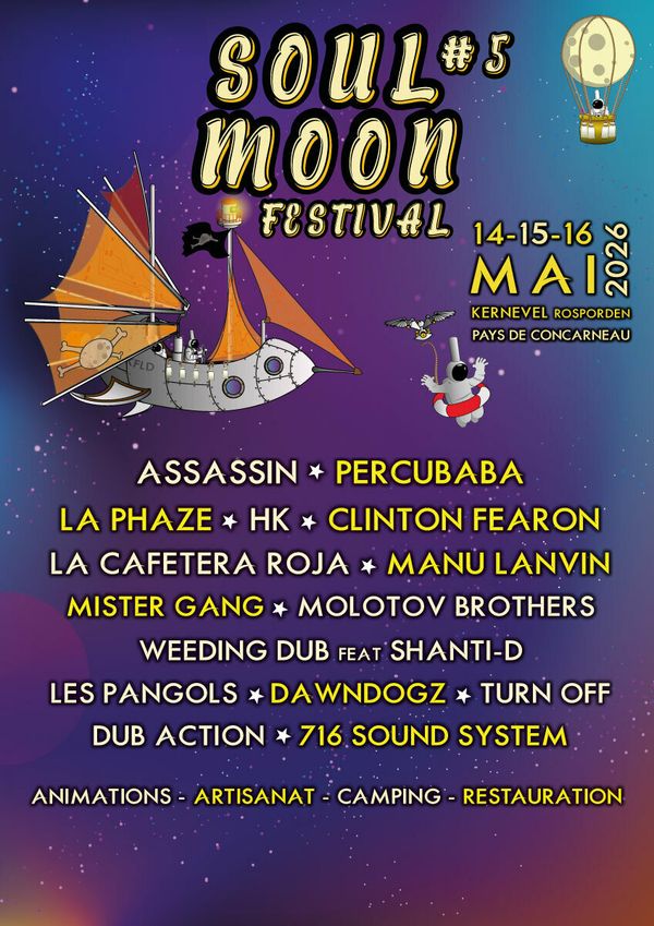 16 mai 2026 - HK en concert à Kernével (29) - Concert à Rosporden au Soul Moon Festival le 16 mai 2026