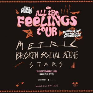 ALL THE FEELINGS TOUR - Concert à Paris au SALLE PLEYEL le 15 septembre 2026