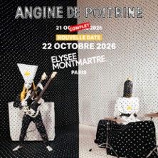 Angine de poitrine - Concert à Paris au Elysee Montmartre le 21 octobre 2026
