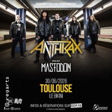 Mastodon, Anthrax - Concert à Cenon au Le Rocher de Palmer le 1 juillet 2026