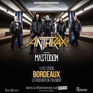 Mastodon - Concert à Cenon au Le Rocher de Palmer le 1 juillet 2026