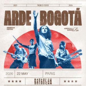 ARDE BOGOTA - Concert à Paris au Le Bataclan le 22 mai 2026