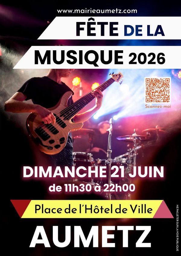 Aumetz célèbre la musique - Concert à Aumetz au Grand-Est le 21 juin 2026