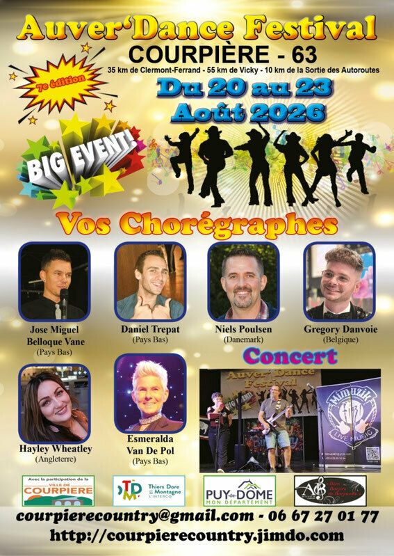 Auver'Dance Festival - Concert à Courpière au Courpière le 20 août 2026
