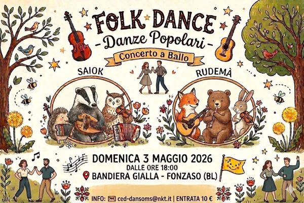 Bal folk al bandiere gialla - Concert à Fonzaso au Via Fenadora 51 5, Fonzaso, Italia le 3 mai 2026