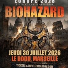 Biohazard - Concert à Luxembourg au Den Atelier le 2 août 2026