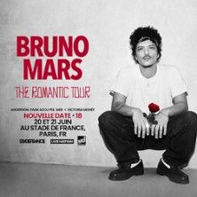 Bruno Mars - Concert à Saint Denis au Stade de France le 21 juin 2026