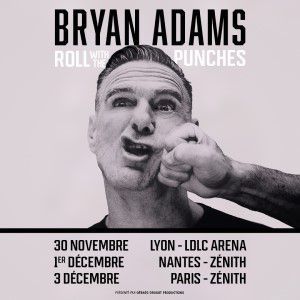 Bryan Adams - Concert à Saint Herblain au ZENITH NANTES METROPOLE le 1 décembre 2026