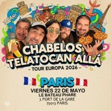 Chabelos en París - Concert à Paris au Le Bateau Phare le 22 mai 2026