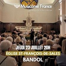 Ensemble Musicâme France - Concert à Bandol au Église Saint-François-de-Sales le 23 juillet 2026