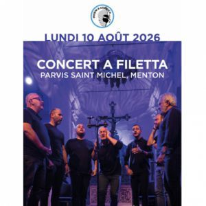 A Filetta - Concert à Menton au PARVIS ST MICHEL le 10 août 2026