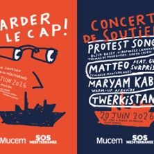 Concert de Soutien à SOS Méditerranée -  Garder le Cap - Concert à Marseille au PLACE D'ARMES-MUCEM le 20 juin 2026