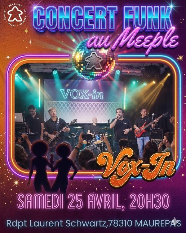 Concert Funk au Meeple - Concert à Maurepas au Meeple le 25 avril 2026