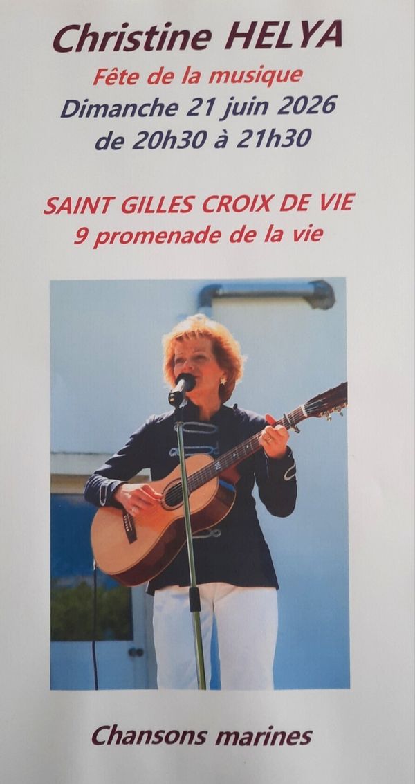 Concert sur le thème de LA MER - Concert à Saint-Gilles-Croix-de-Vie au 9 promenade de la vie 85800 SAINT GILLES CROIX DE VIE le 21 juin 2026