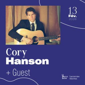 CORY HANSON - Concert à Paris au PETIT BAIN le 24 septembre 2026