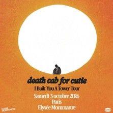 Death Cab for Cutie - Concert à Paris au Elysee Montmartre le 3 octobre 2026