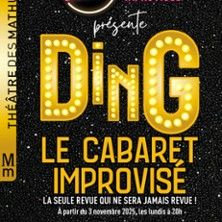 Ding - Le Cabaret - Concert à Paris au Théâtre des Mathurins le 8 juin 2026