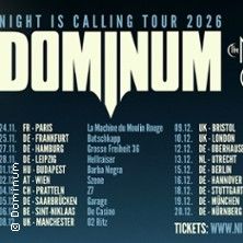 Dominum - Concert à D- Saarbrucken au GARAGE le 5 décembre 2026