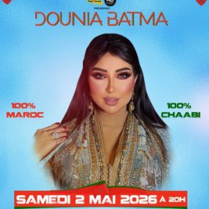 DOUNIA BATMA - Concert à Paris au Zénith Paris La Villette le 2 mai 2026