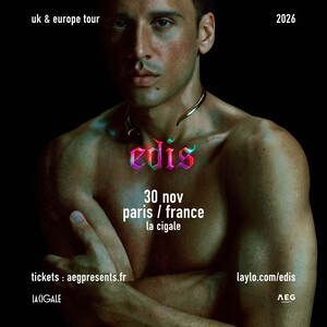EDIS - Concert à Paris au La Cigale le 30 novembre 2026