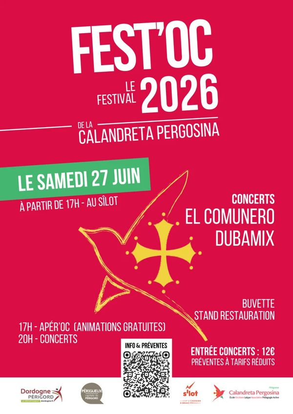 Fest'Oc 2026 : Concerts El Comunero + Dubamix - Concert à Chamiers au Le Sîlot, Coulounieix-Chamiers (24) le 27 juin 2026