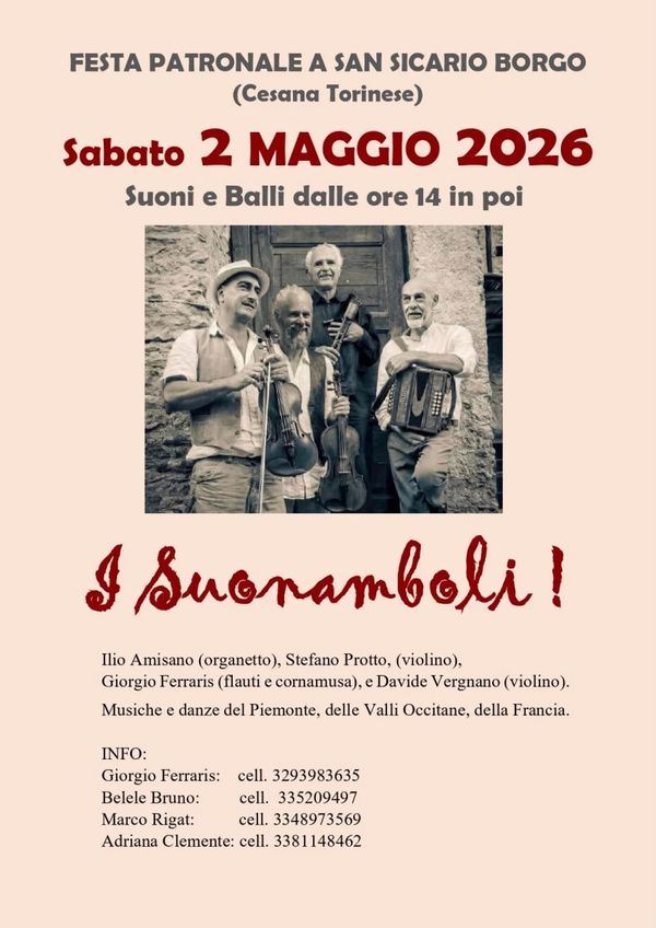 Festa patronale San Sicario Borgo - Concert à Cesana Torinese au San Sicario Borgo, Sansicario Torinese, Italia le 2 mai 2026