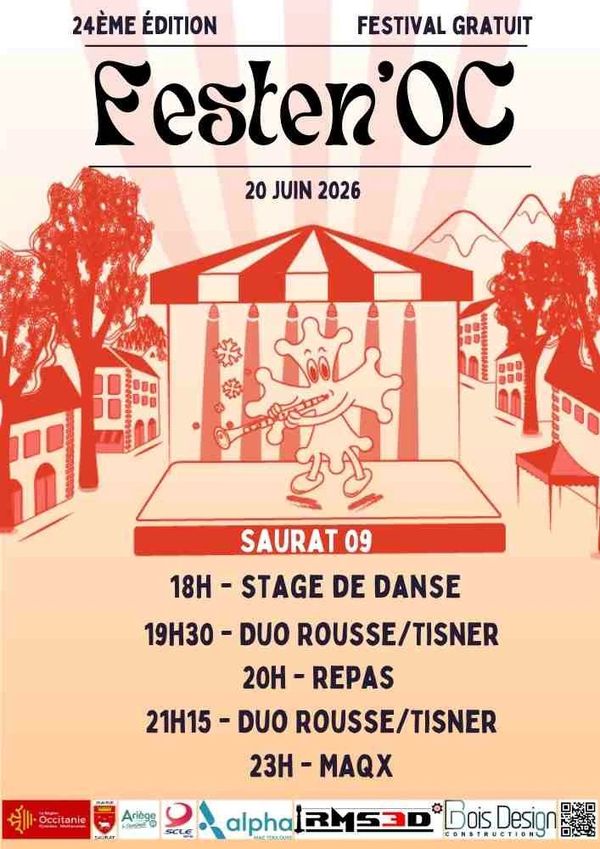 Festen'Oc Ouverture - Concert à Saurat au place de la rende, saurat (09) le 20 juin 2026