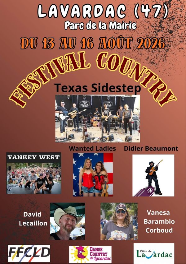 Festival Country - Concert à Lavardac au Lavardac le 13 août 2026