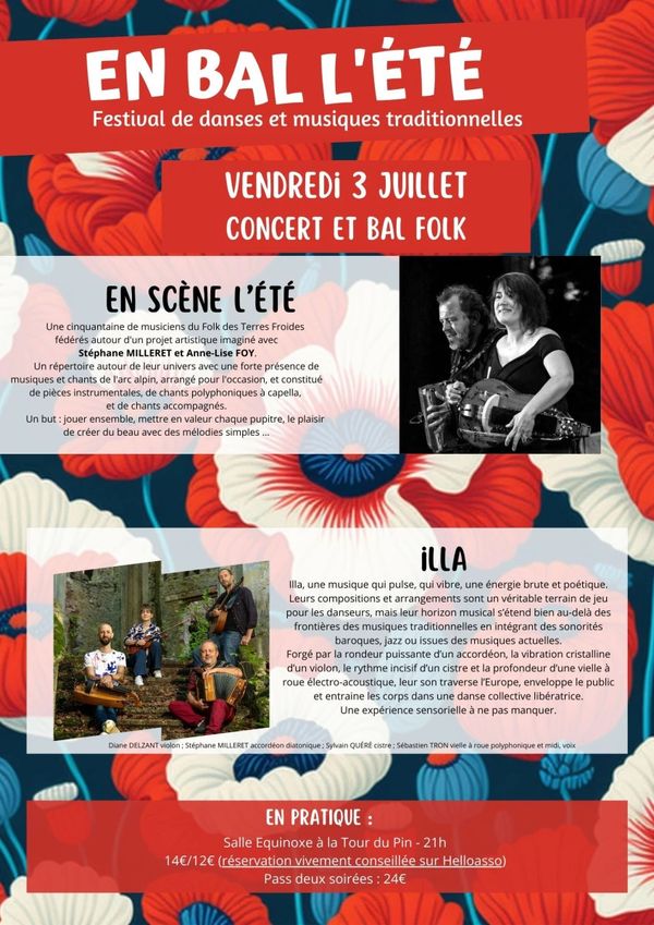 Festival En Bal L'Eté : Concert et Bal - Concert à La Tour-du-Pin au Salle Equinoxe, La Tour-du-Pin (38) le 3 juillet 2026