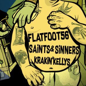 Flatfoot 56 + Krakin' Kellys + Saints &amp; Sinners - Concert à Paris 19 au Glazart le 8 juillet 2026