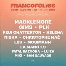 Francofolies Esch sur Alzette - Concert à Esch Sur Alzette au PARC GAALGEBIERG le 12 juin 2026