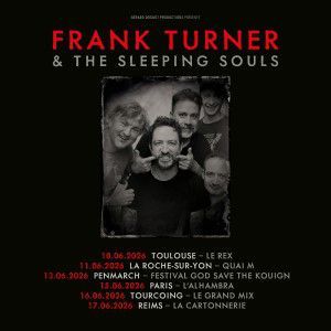 Frank Turner - Concert à Paris au ALHAMBRA le 15 juin 2026
