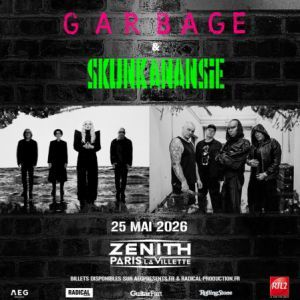 Garbage - Concert à Paris au Zénith Paris La Villette le 25 mai 2026