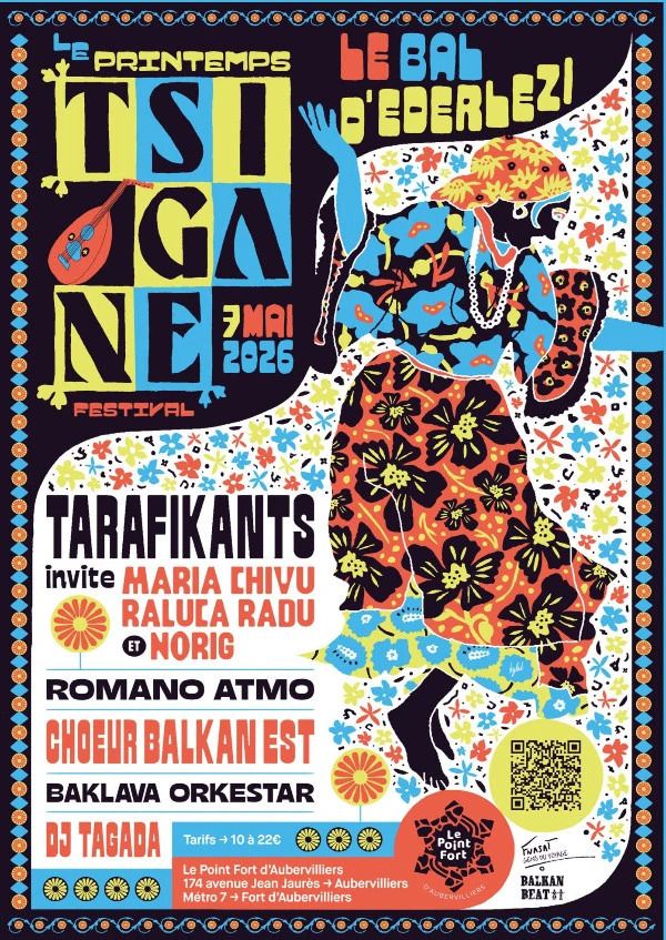 Grand Bal d'Ederlezi, festival Le Printemps Tsigane - Concert à Aubervilliers au 174, Avenue Jean Jaurès, Aubervilliers (93) le 7 mai 2026