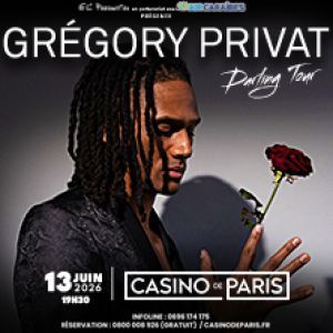 Grégory Privat - Concert à Paris au CASINO DE PARIS le 13 juin 2026