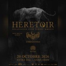 Heretoir + very special guest Unreqvited - Concert à Saint-Ouen-sur-Seine au Extra Bal (La Communale) le 29 octobre 2026
