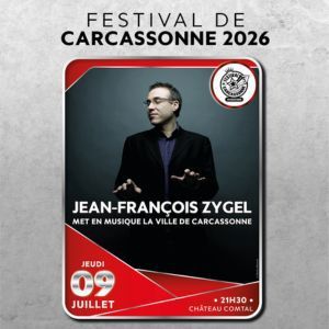 Jean-François Zygel - Concert à Carcassonne au COUR D'HONNEUR DU CHATEAU COMTAL le 9 juillet 2026