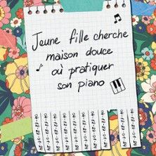 Jeune fille cherche maison Douce où pratique son Piano - Concert à Paris au STUDIO HEBERTOT le 30 mai 2026