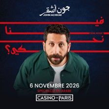 John Achkar - Concert à Paris au CASINO DE PARIS le 6 novembre 2026
