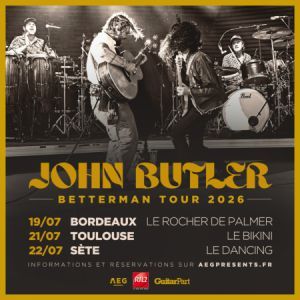 John Butler - Concert à Sete au Le Dancing le 22 juillet 2026