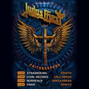 Judas Priest - Concert à Lyon-décines au LDLC ARENA le 14 septembre 2026