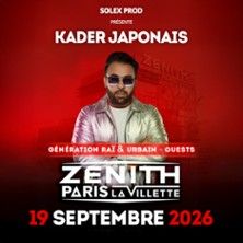 Kader Japonais - Concert à Paris au ZENITH PARIS - LA VILLETTE le 19 septembre 2026