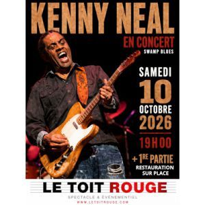 Kenny Neal - Concert à Montelimar au LE TOIT ROUGE le 10 octobre 2026