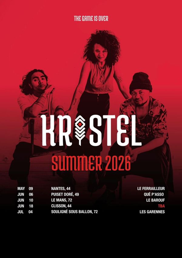 KRISTEL en tournée France (mai - juin - juillet) - Concert à Inconnu au Tournée France le 9 mai 2026