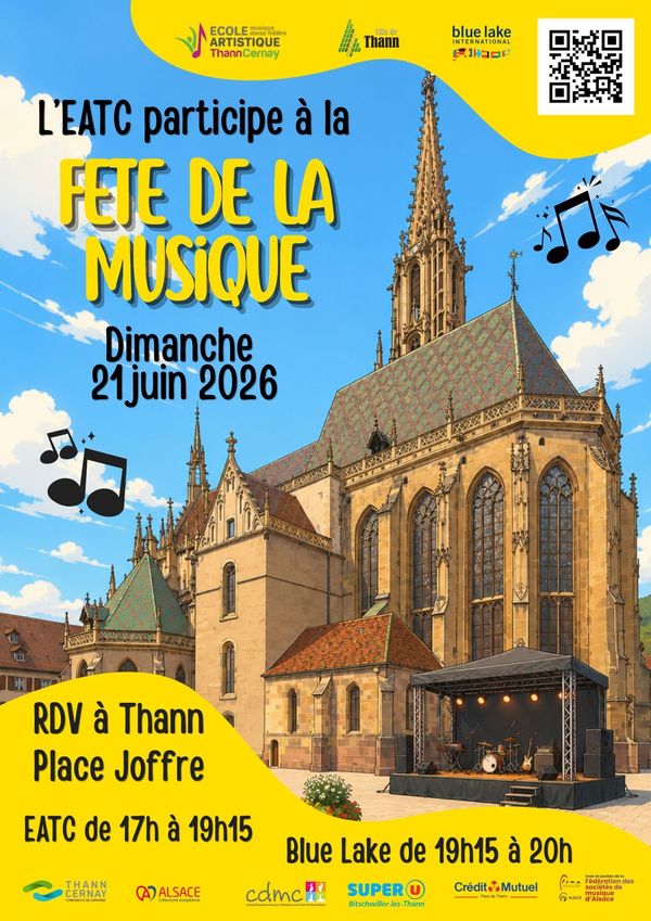 L'EATC fête la musique - Concert à Thann au Place Joffre,Thann le 21 juin 2026