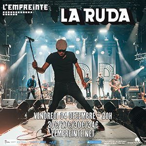 La Ruda - Concert à Savigny-le-temple au L'Empreinte le 4 décembre 2026