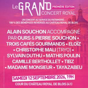 Alain Souchon - Concert à Blois au COURS DU CHATEAU ROYAL DE BLOIS le 12 septembre 2026