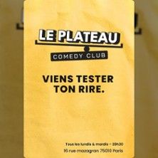 Le Plateau Comedy Club - Concert à Paris au Monsieur le Zinc - Bonne Nouvelle le 4 mai 2026