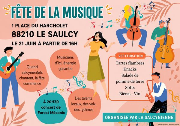 Le village en musique - Concert à Le Saulcy au Place du Harcholet le 21 juin 2026